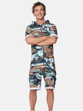 OnePiece Vintage Hawaii short jumpsuit unisex small